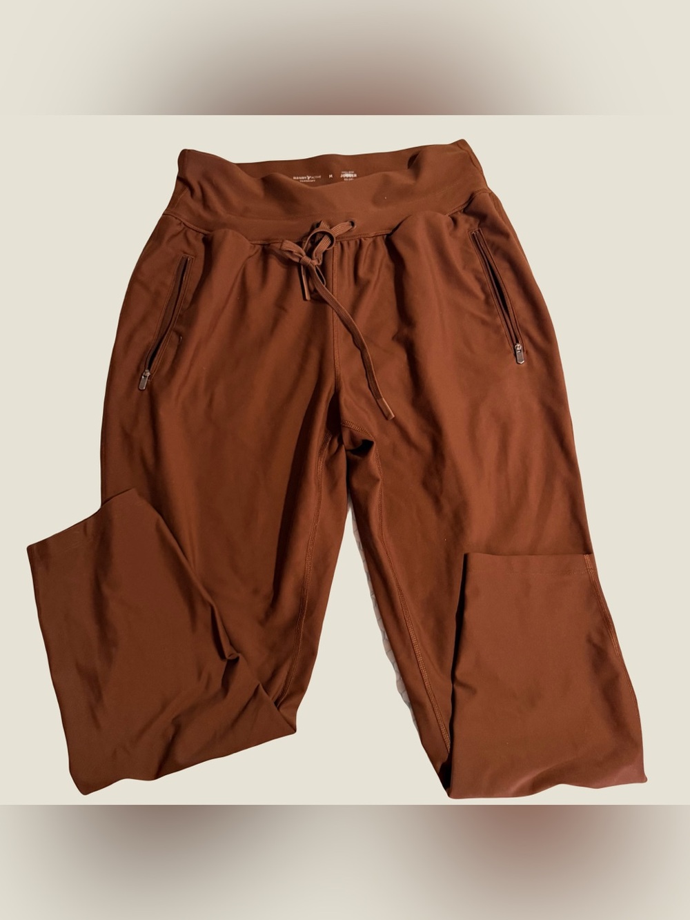 Old NavyRust Brown Jogger Pants with Zipper Pockets